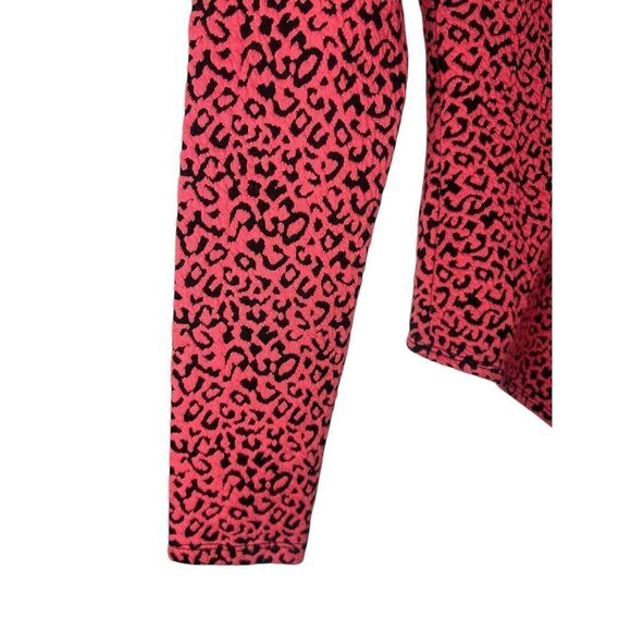 Lovers and Friends Women’s Small Saylor Bodysuit Red Leopard V-Neck Top - Picture 3 of 7